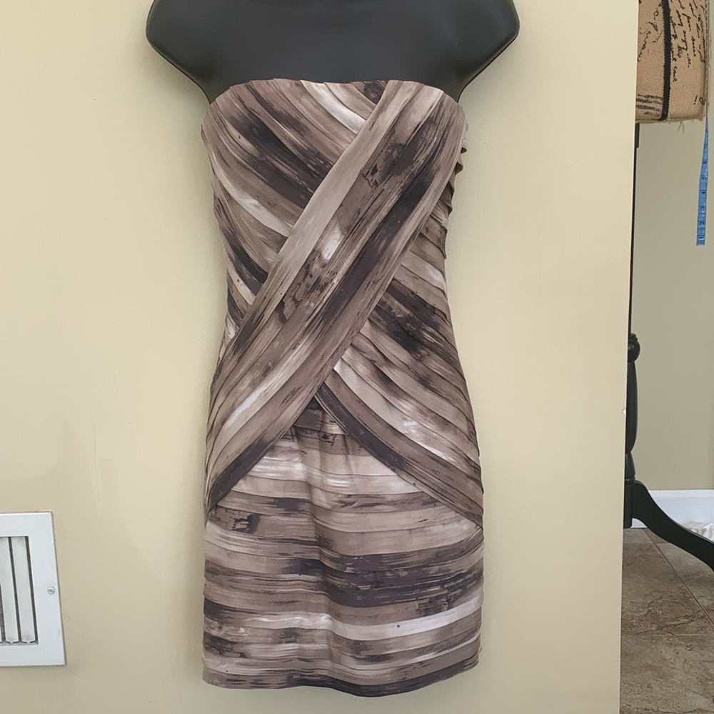 Guess strapless mini dress